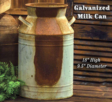 Galvanized Milk Can - 18